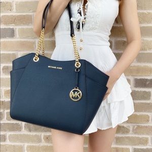Michael kors Navy chain tote